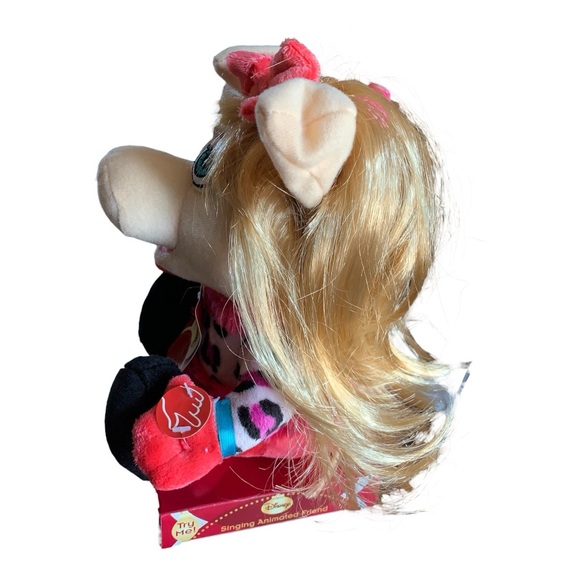 RARE Miss Piggy Plush Santa Baby Musical Singing Muppets Figure - Vintage - Picture 3 of 6